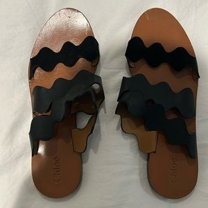 Chloe three strap slide